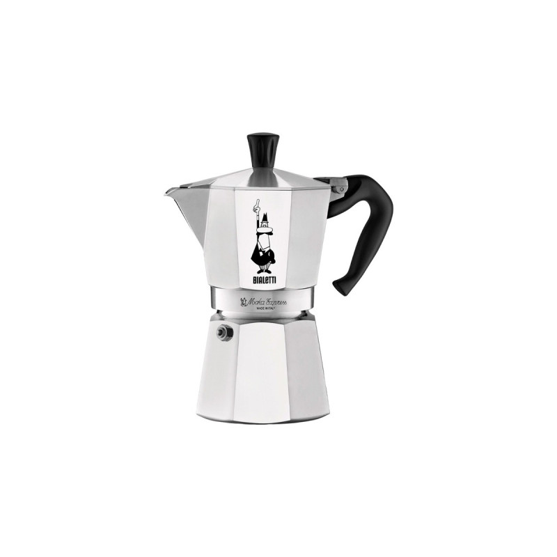Bialetti Moka Express, Espressomaschine(silber, 9 Tassen)