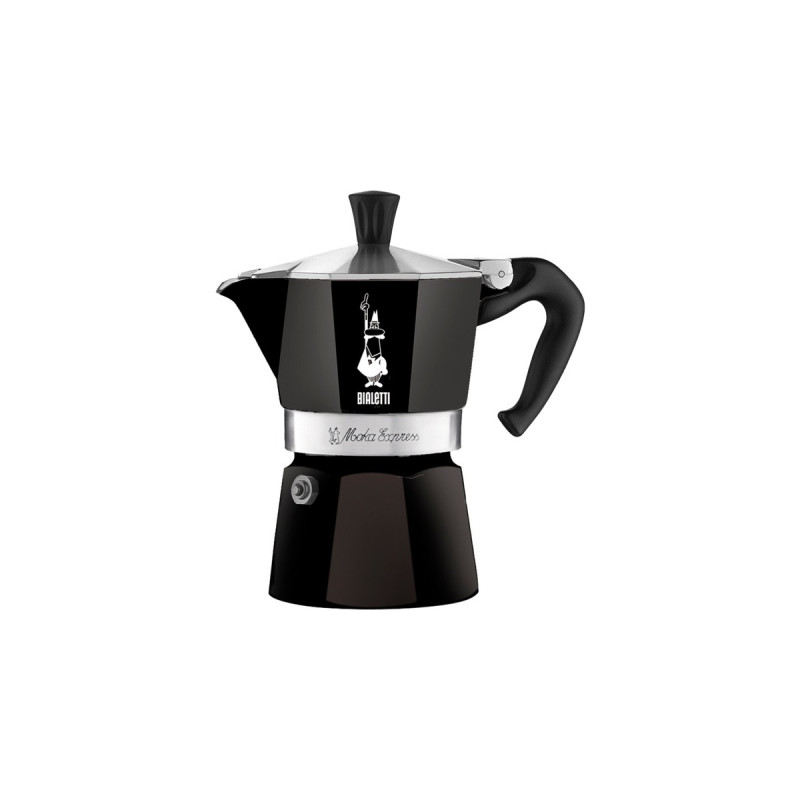 Bialetti Moka Express, Espressomaschine(schwarz, 6 Tassen)