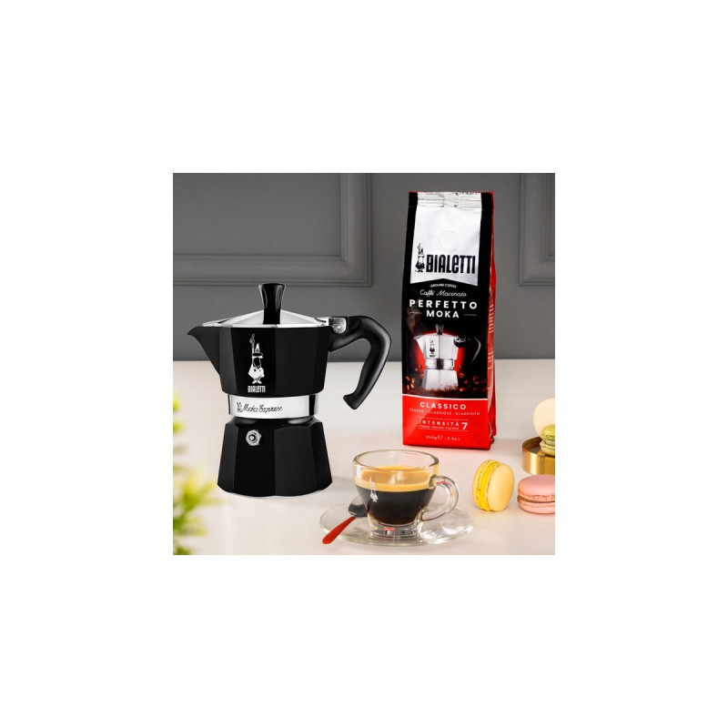 Bialetti Moka Express, Espressomaschine(schwarz, 6 Tassen)