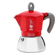 Bialetti Moka Induction, Espressomaschine(rot/silber, 4 Tassen)