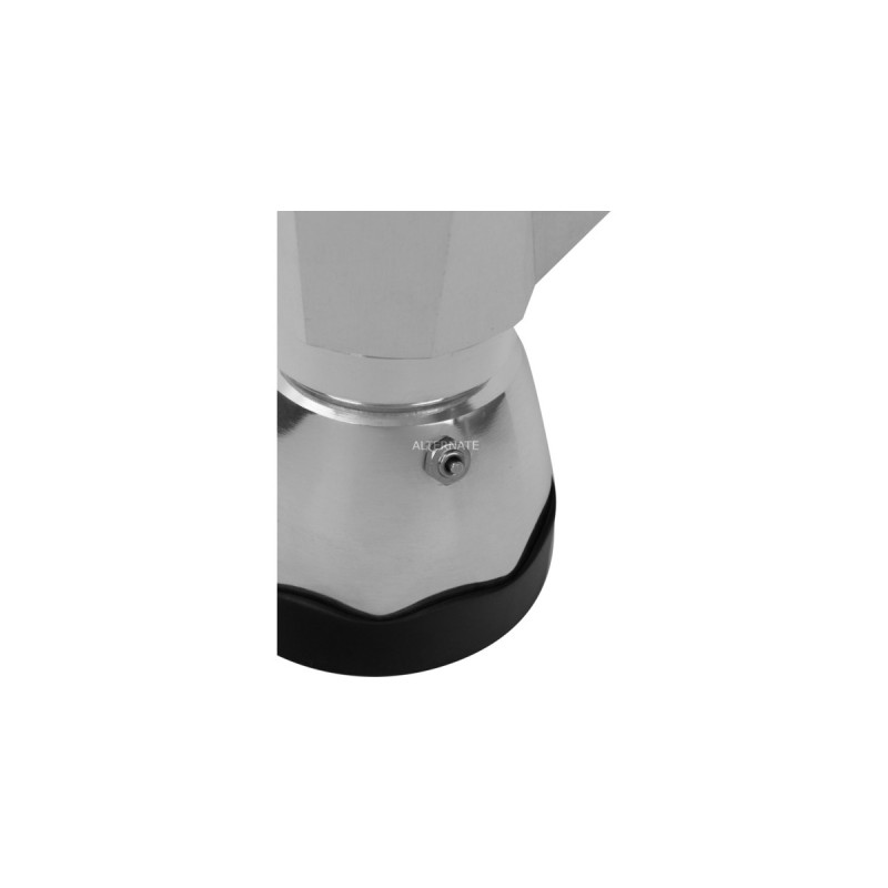 Bialetti Moka Timer, Espressomaschine(silber/schwarz, 3 Tassen)