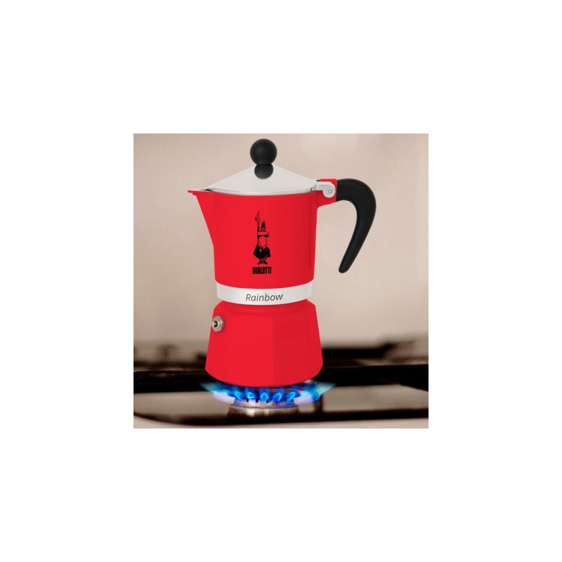 Bialetti Rainbow, Espressomaschine(rot, 1 Tasse)