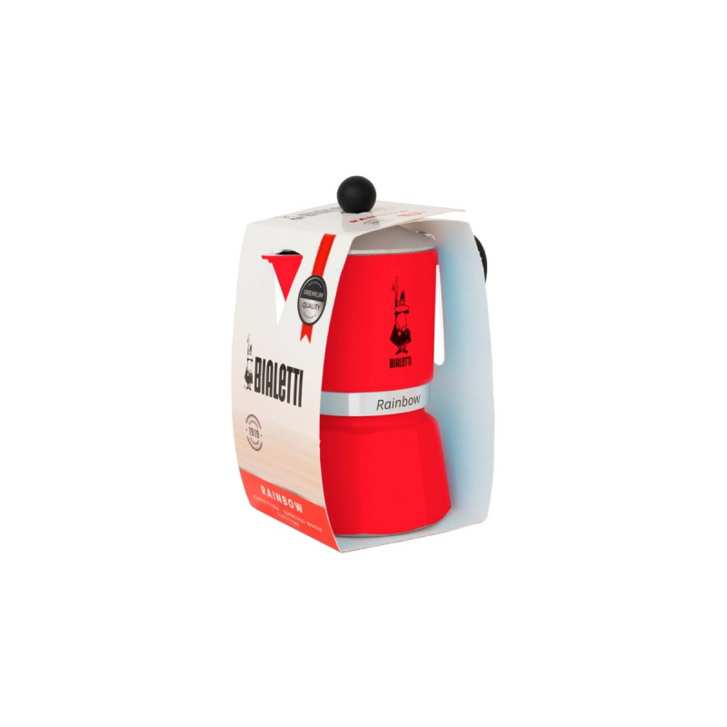 Bialetti Rainbow, Espressomaschine(rot, 1 Tasse)
