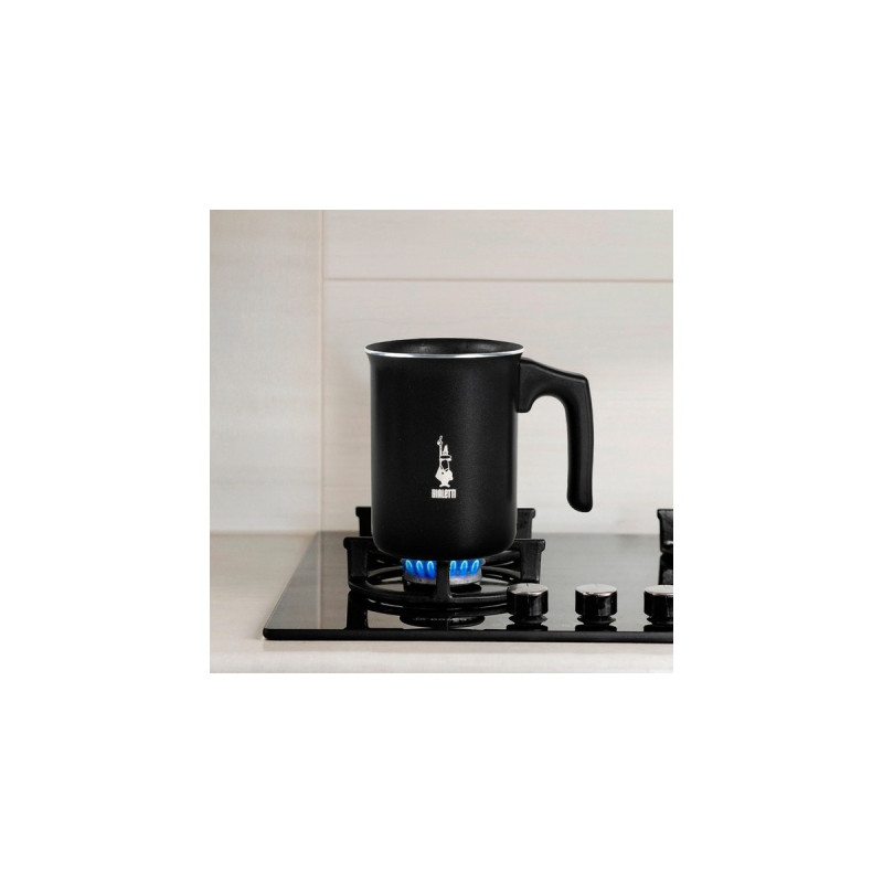 Bialetti Tutto Crema, Milchaufschäumer(schwarz, Für 3 Tassen)