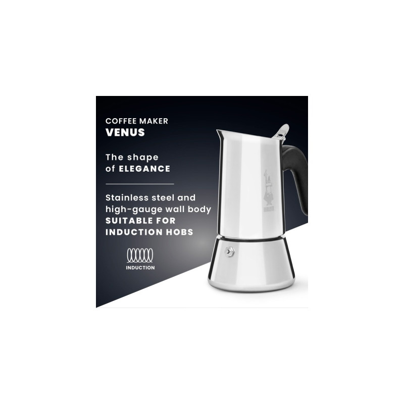 Bialetti Venus, Espressomaschine(silber, 4 Tassen)