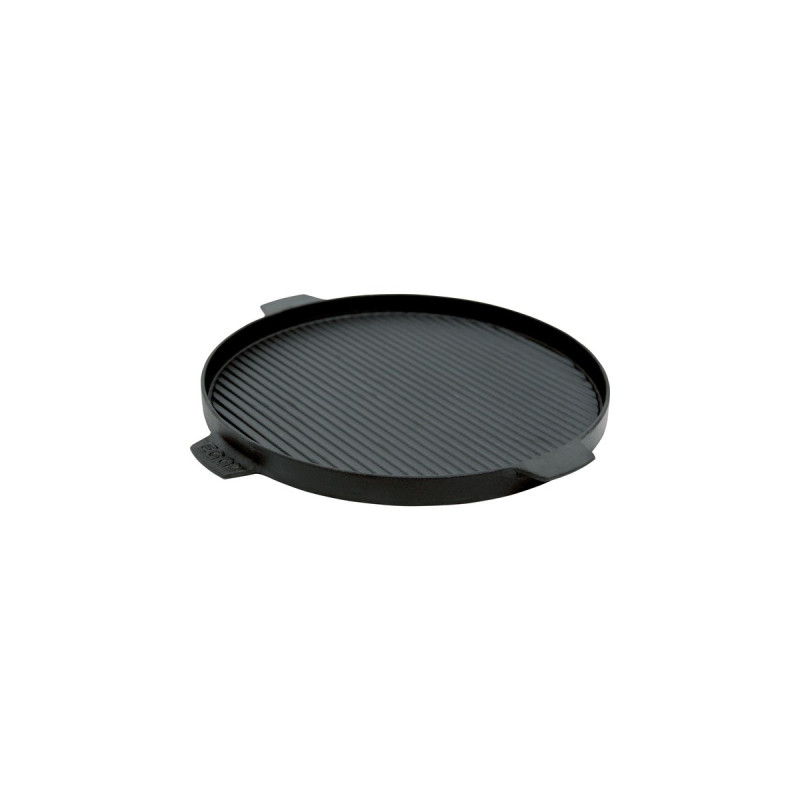 Big Green Egg Big Green Egg Grillplatte aus Gusseisen, Ø 26cm(anthrazit, für Big Green Egg MiniMax und Small)