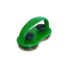 Big Green Egg Doppelter Grillrost- und Pizzastein-Schrubber, Grill-Reinigungsbürste(grün)