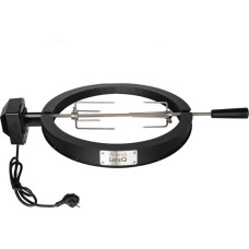 Big Green Egg Drehspieß LetzQ Spit, 13", 5-teiliges Set, Grillspieß(edelstahl, für Big Green Egg Medium, Outlet)