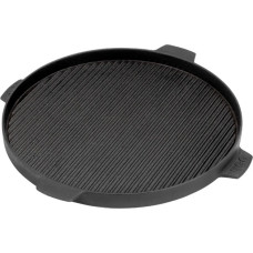 Big Green Egg Grillplatte aus Gusseisen, Ø 35cm(anthrazit, für Big Green Egg Large, XLarge, 2XL)