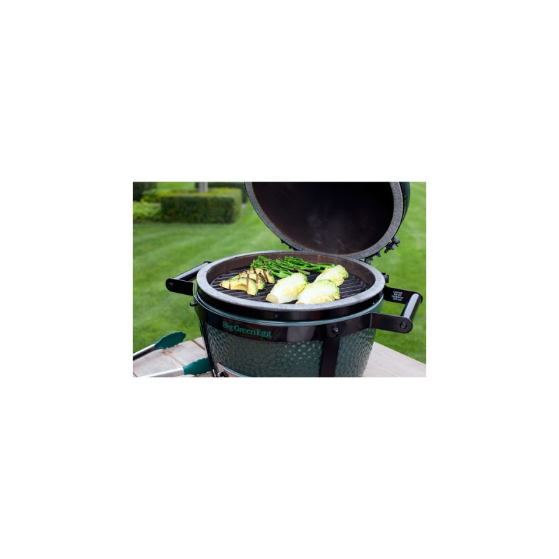 Big Green Egg Medium, Starter-Paket, Holzkohlegrill(grün, Ø 40cm)