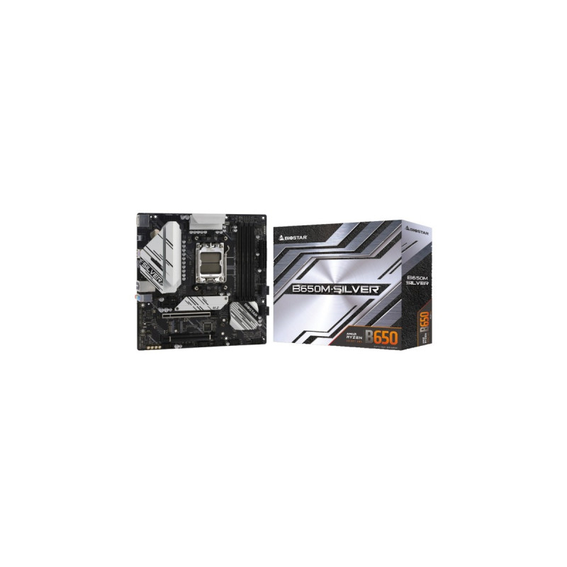 Biostar B650M-SILVER, Mainboard(schwarz)