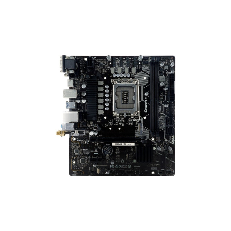 Biostar B760MX2-E, Mainboard(dunkelgrau)