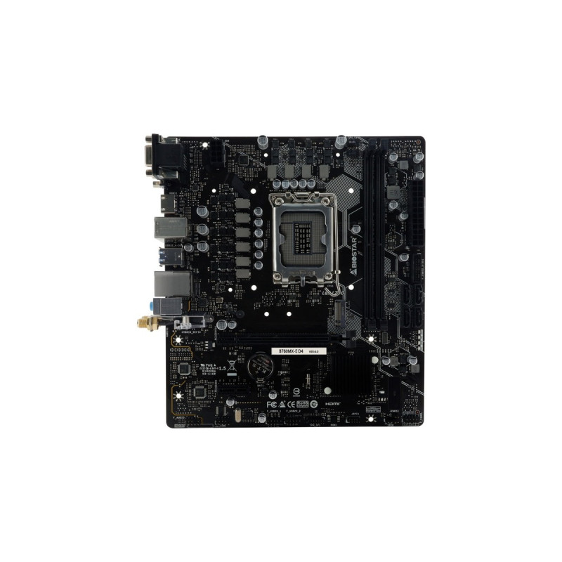 Biostar B760MX-E D4, Mainboard(dunkelgrau, Outlet)