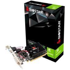 Biostar GeForce GT 610, Grafikkarte(Mini-HDMI, 2x DVI-I, Retail)