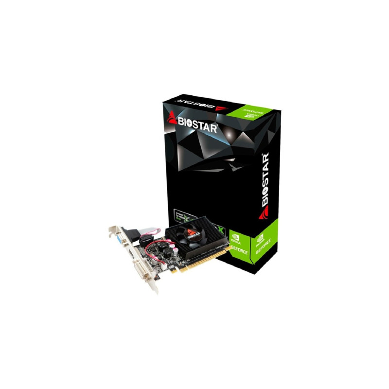 Biostar GeForce GT 610, Grafikkarte(Mini-HDMI, 2x DVI-I, Retail)