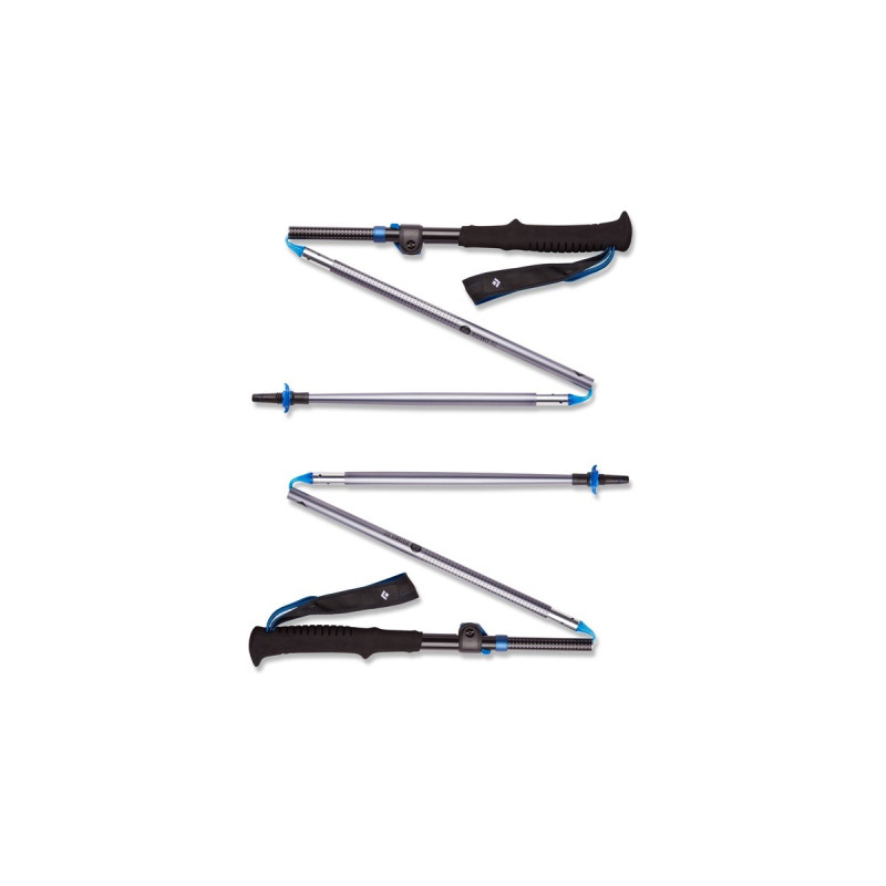 Black Diamond Trekkingstöcke Distance FLZ, Fitnessgerät(grau, 1 Paar, 140 cm)