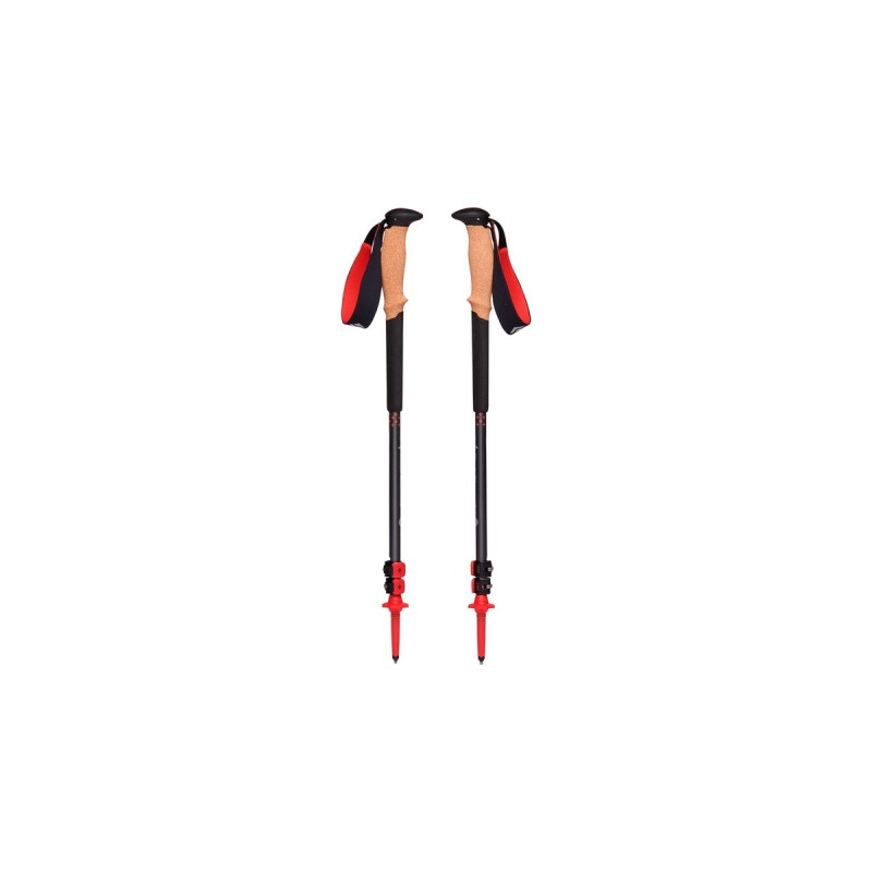 Black Diamond Trekkingstöcke Pursuit M/L, Fitnessgerät(grau/rot, 1 Paar, 110-125 cm)