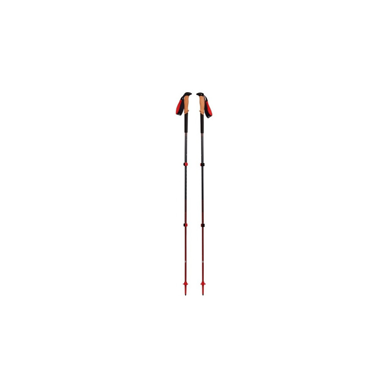 Black Diamond Trekkingstöcke Pursuit M/L, Fitnessgerät(grau/rot, 1 Paar, 110-125 cm)