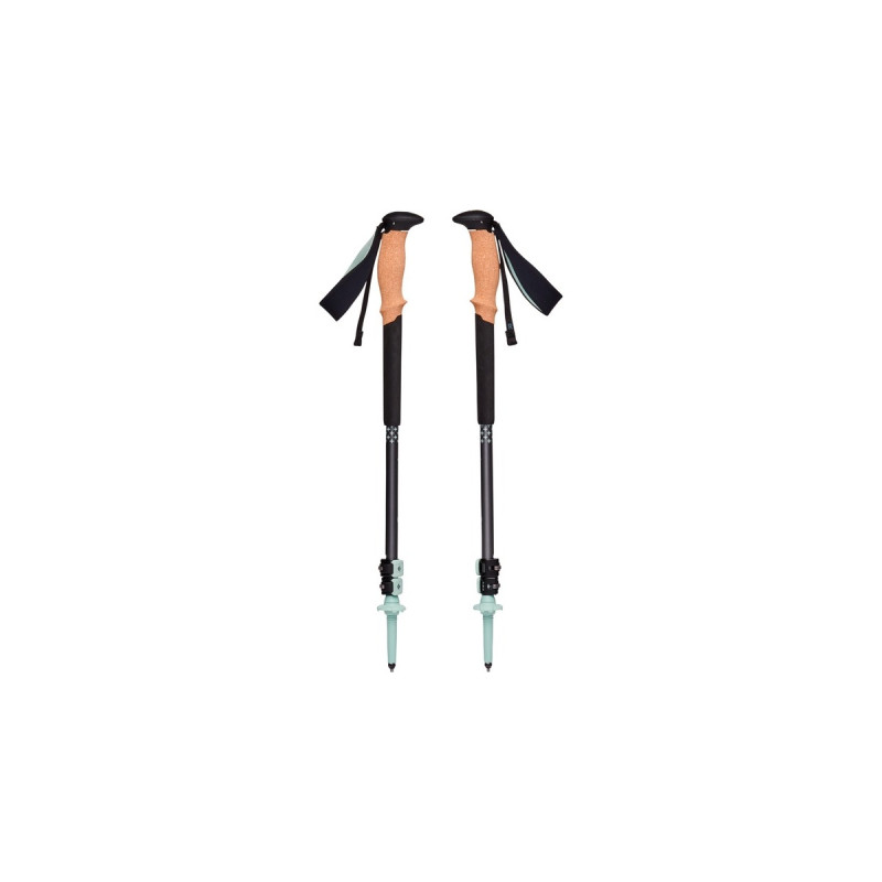 Black Diamond Trekkingstöcke Pursuit S/M, Fitnessgerät(grau/grün, 1 Paar, 100-125 cm)