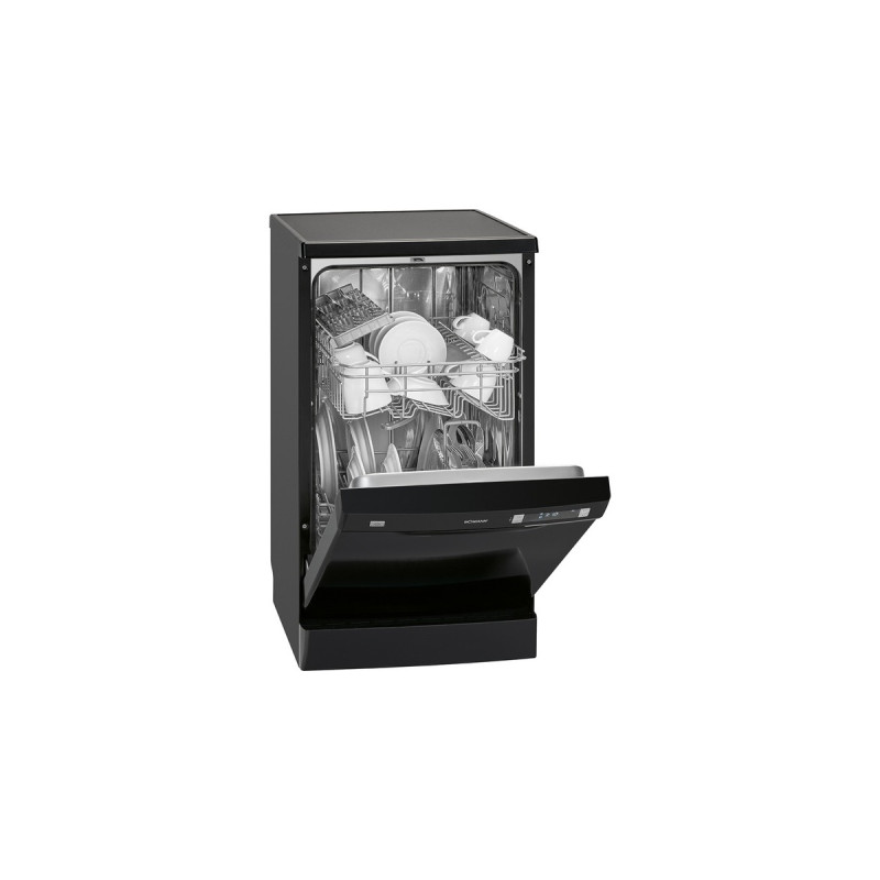 Bomann GSP 7407, Spülmaschine(schwarz, 45 cm)