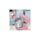 Bomann Knetmaschine KM 6030, Küchenmaschine(rosa/silber, 1.100 Watt)