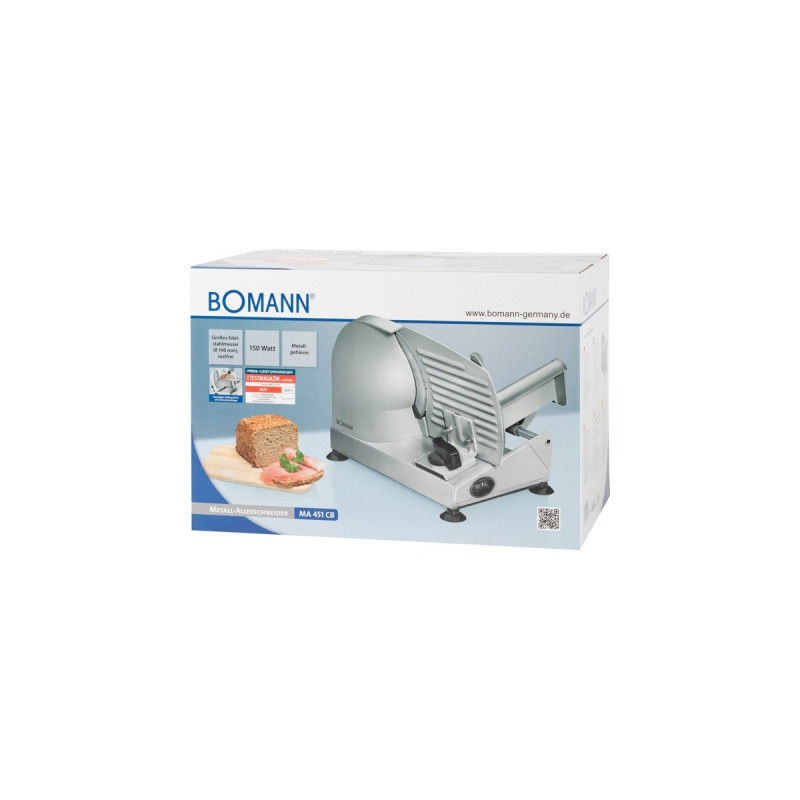 Bomann Metall-Allesschneider MA 451 CB(silber, 150 Watt)
