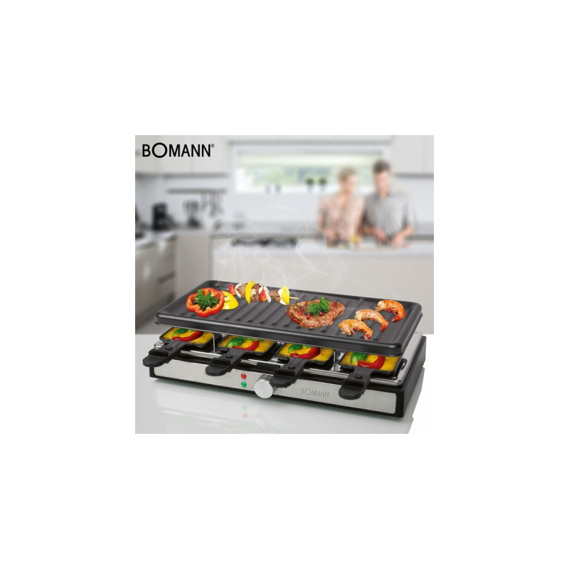 Bomann Raclette-Grill RG 6039 CB(schwarz/edelstahl)