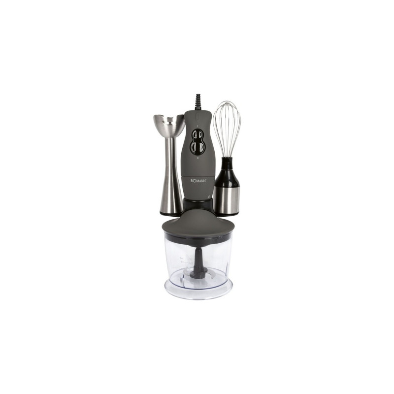 Bomann SMS 6055 CB 3-in-1 Stabmixer-Set(grau/edelstahl)