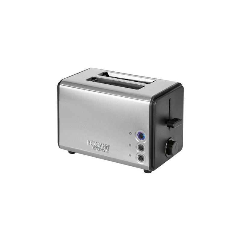 Bomann Toaster TA 1371 CB(edelstahl/schwarz, 850 Watt, für 2 Scheiben Toast)
