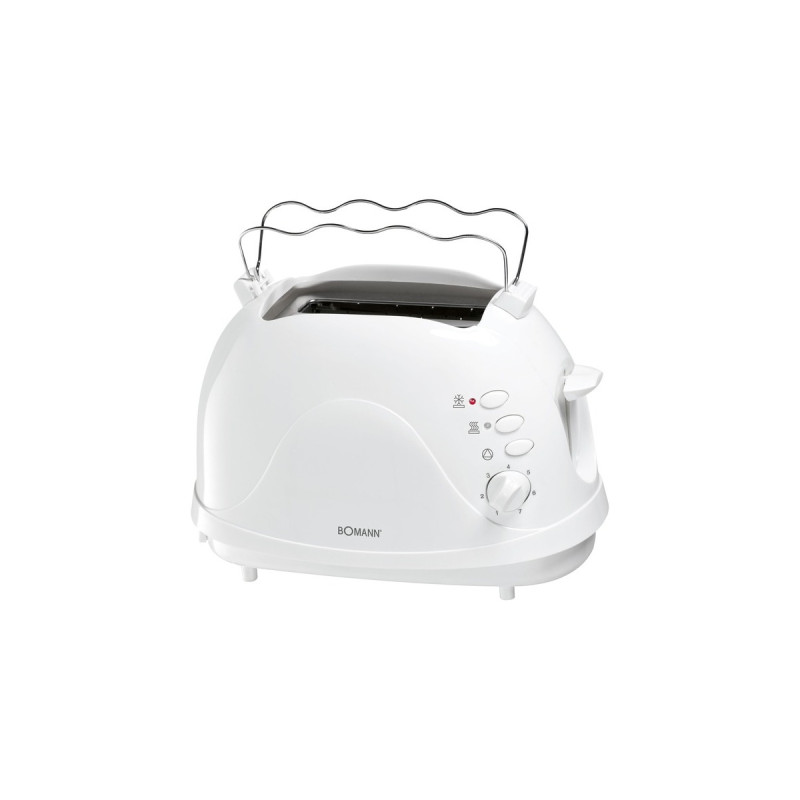 Bomann Toaster TA 246 CB(weiß, 700 Watt, für 2 Scheiben Toast)