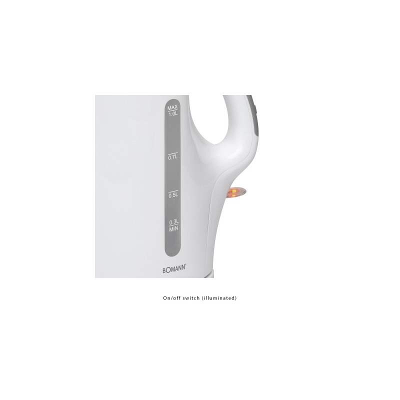 Bomann WK 5024, Wasserkocher(schwarz, 1 Liter)