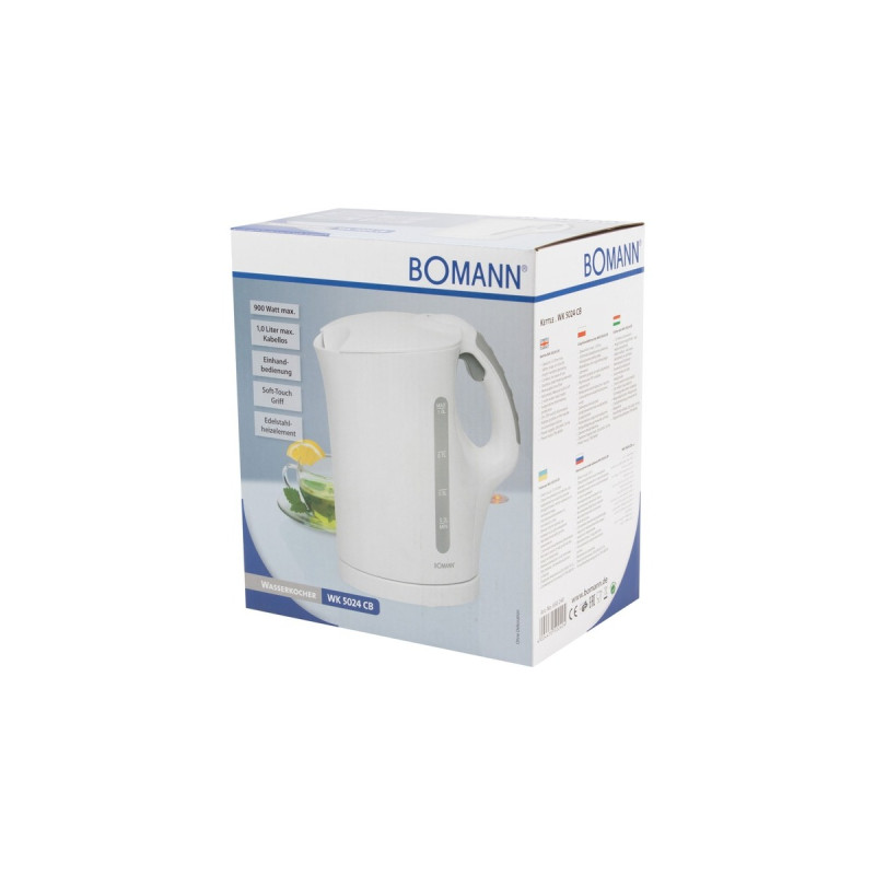Bomann WK 5024, Wasserkocher(schwarz, 1 Liter)