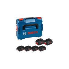 Bosch 4x Akku ProCORE 18V 4.0Ah + 2x Akku ProCORE 18V 8.0Ah Professional(blau/schwarz, L-BOXX, AMPShare Alliance)