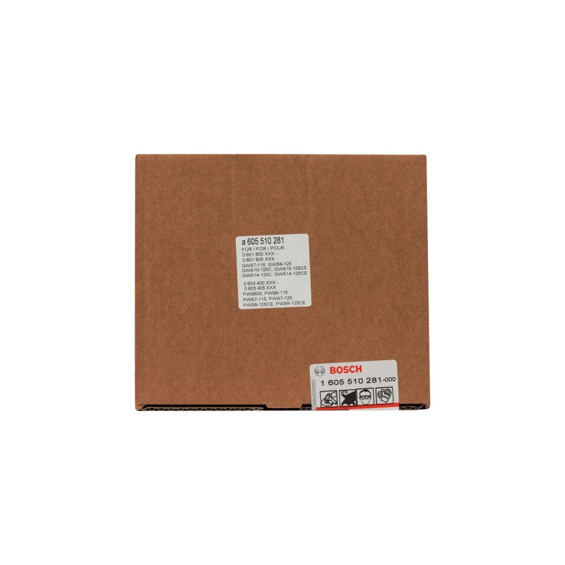 Bosch Absaughaube mit Bürstenkranz, Ø 115/125mm, Staubsauger-Aufsatz(schwarz, für Winkelschleifer, mit Spannband)