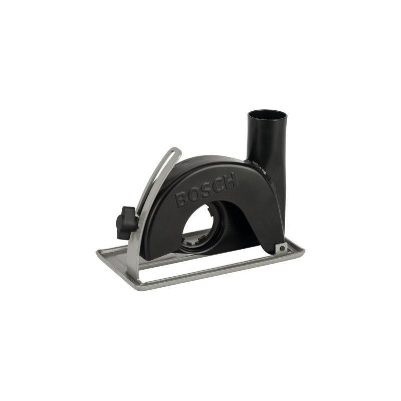 Bosch Absaughaube mit Führungsschlitten, Ø 115/125mm, Staubsauger-Aufsatz(schwarz, für Winkelschleifer)