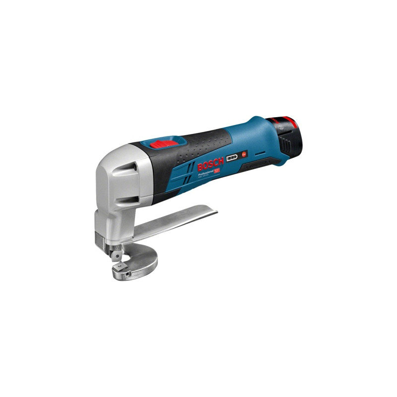 Bosch Akku-Blechschere GSC 12V-13 Professional, 12Volt(blau/schwarz, Li-Ionen-Akku 2,0 Ah, in L-BOXX)
