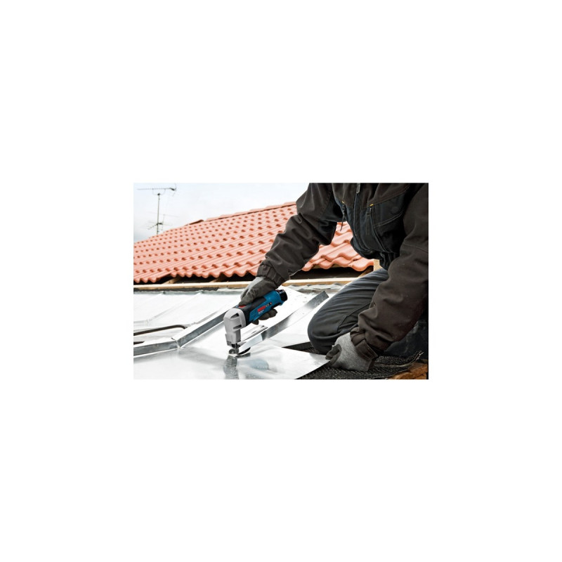 Bosch Akku-Blechschere GSC 12V-13 Professional, 12Volt(blau/schwarz, Li-Ionen-Akku 2,0 Ah, in L-BOXX)