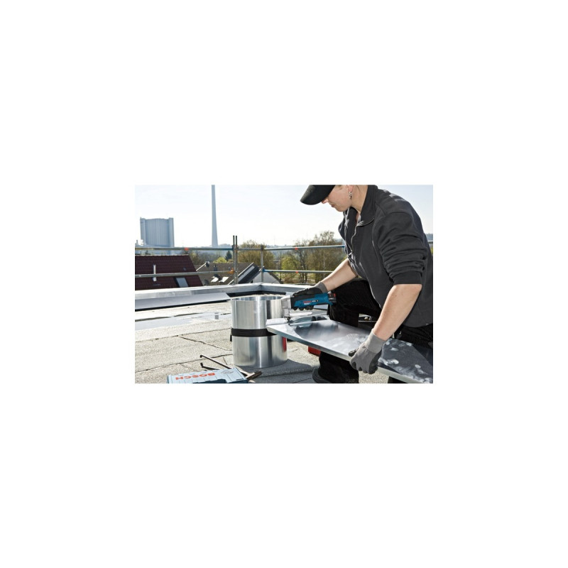 Bosch Akku-Blechschere GSC 12V-13 Professional, 12Volt(blau/schwarz, Li-Ionen-Akku 2,0 Ah, in L-BOXX)