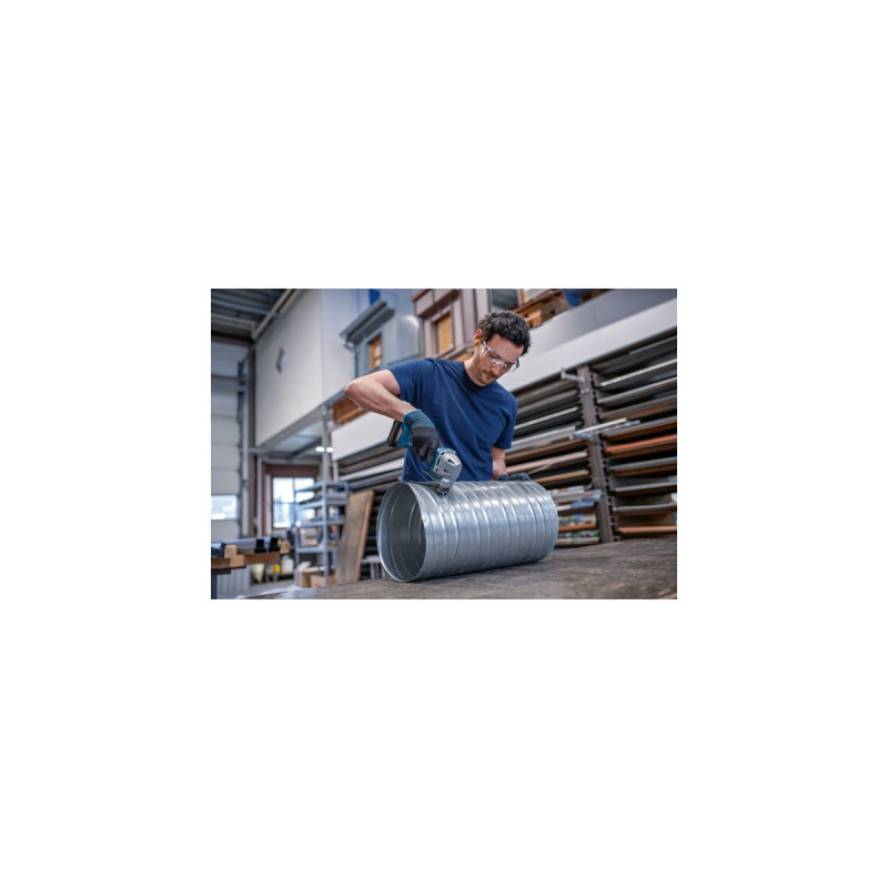 Bosch Akku-Blechschere GSC 18V-16 E Professional, 18Volt(blau/schwarz, 2x Akku ProCORE18V 4,0Ah, in L-BOXX)