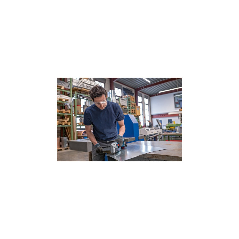 Bosch Akku-Blechschere GSC 18V-16 E Professional, 18Volt(blau/schwarz, 2x Akku ProCORE18V 4,0Ah, in L-BOXX)