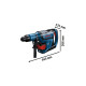 Bosch Akku-Bohrhammer BITURBO GBH 18V-45 C Professional(blau/schwarz, 2x Akku ProCORE18V 12,0Ah, Bluetooth Modul)