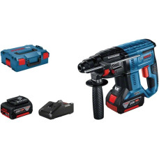 Bosch Akku-Bohrhammer GBH 18V-21 Professional, 18Volt(blau/schwarz, 2x Li-Ionen Akku 4,0Ah, L-BOXX)