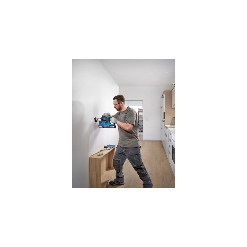 Bosch Akku-Bohrhammer GBH 18V-22 Professional solo, 18Volt(blau/schwarz, ohne Akku und Ladegerät, in L-BOXX)