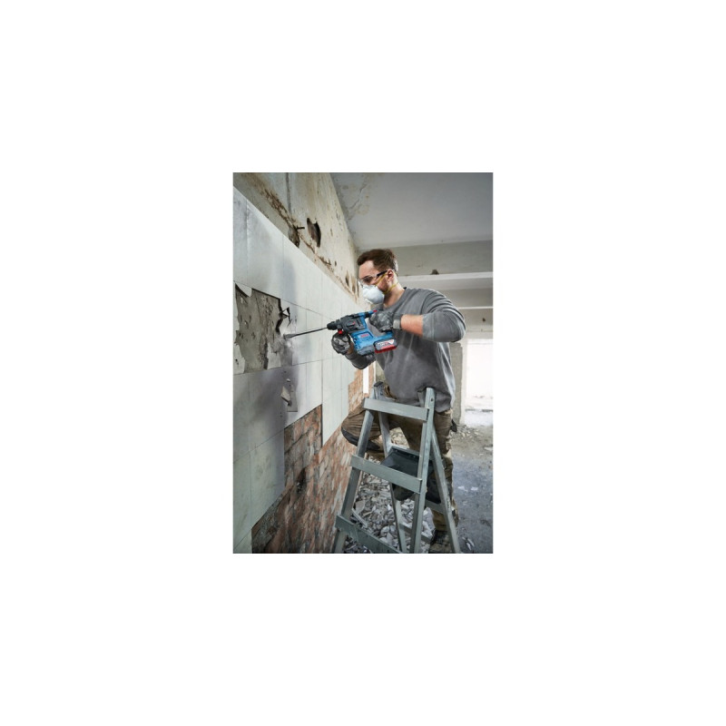 Bosch Akku-Bohrhammer GBH 18V-22 Professional solo, 18Volt(blau/schwarz, ohne Akku und Ladegerät, in L-BOXX)