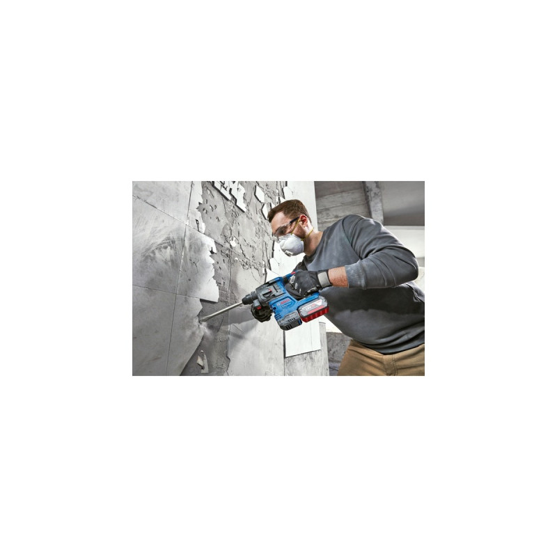 Bosch Akku-Bohrhammer GBH 18V-22 Professional solo, 18Volt(blau/schwarz, ohne Akku und Ladegerät, in L-BOXX)
