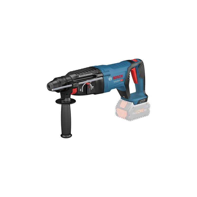Bosch Akku-Bohrhammer GBH 18V-26 D Professional solo, 18Volt(blau/schwarz, ohne Akku und Ladegerät)