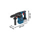 Bosch Akku-Bohrhammer GBH 18V-26 F Professional(blau/schwarz, 2x Akku ProCORE18V 8,0Ah, L-BOXX)