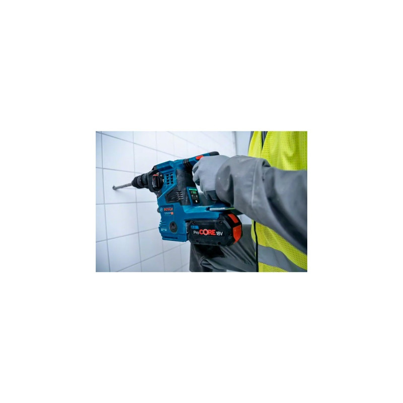 Bosch Akku-Bohrhammer GBH 18V-28 CF Professional, 18Volt(blau/schwarz, 2x Akku ProCORE18V 8,0Ah, Bluetooth, in L-BOXX)