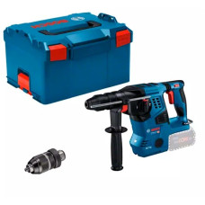 Bosch Akku-Bohrhammer GBH 18V-28 CF Professional solo, 18Volt(blau/schwarz, ohne Akku und Ladegerät, Bluetooth, in L-BOXX)
