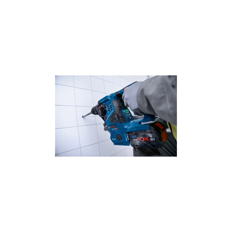 Bosch Akku-Bohrhammer GBH 18V-28 C Professional solo, 18Volt(blau/schwarz, ohne Akku und Ladegerät, mit Bluetooth)